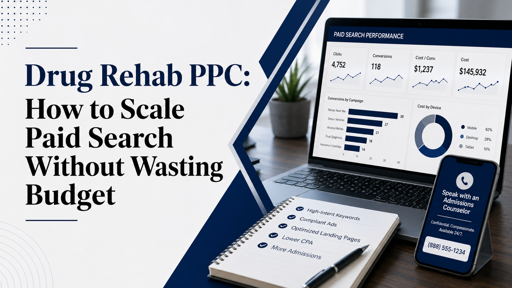 Drug Rehab PPC: How to Scale Paid Search Without Wasting Budget