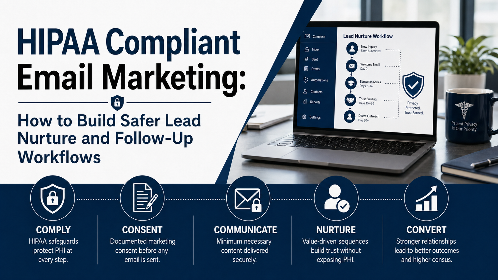 HIPAA Compliant Email Marketing: How to Build Safer Lead Nurture and Follow-Up Workflows